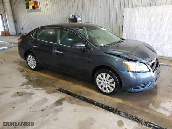 2014 Nissan Sentra S with VIN 3N1AB7AP9EY256205, listed as a Copart auction lot 50933615 with 60,457 mi miles and Salvage Title. Bid and sale history available at carsss.com. Image 4.