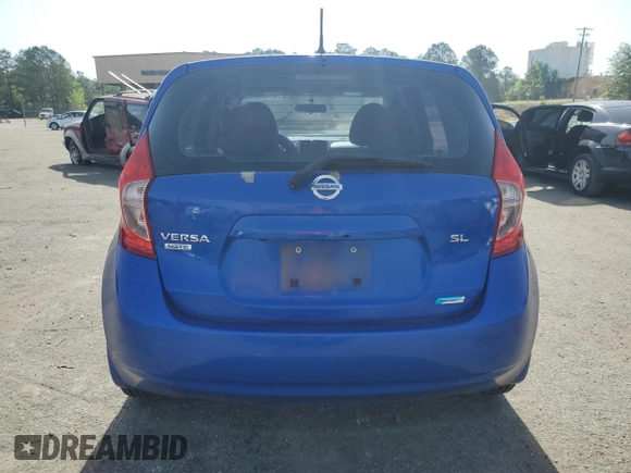2014 Nissan Note SV with VIN 3N1CE2CP4EL354006, listed as a Copart auction lot 57035015 with Not provided miles and Salvage title. Bid and sale history available at DreamBid. Image 6.