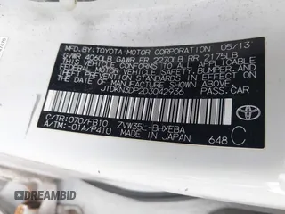 2013 Toyota Prius с VIN JTDKN3DP2D3042936, выставлен на аукционе IAAI как лот 42605312 с пробегом 200 701 миль миль и . История ставок и продаж доступна на DreamBid. Изображение 9.