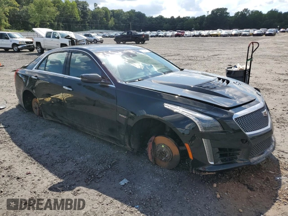 2017 Cadillac CTS with VIN NCS107247, listed as a Copart auction lot 61924574 with 65,055 mi miles and Salvage Title. Bid and sale history available at DreamBid. Image 4.