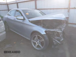 2015 Mercedes-Benz C-Class C 300 Luxury with VIN 55SWF4KB6FU005257, listed as a IAAI auction lot 41675298 with 126,263 mi miles. Bid and sale history available at carsss.com. Image 1.