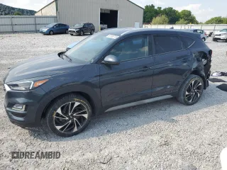 2020 Hyundai Tucson Sport with VIN KM8J3CAL2LU273598, listed as a Copart auction lot 59100775 with 77,954 mi miles and Salvage title. Bid and sale history available at DreamBid. Image 1.