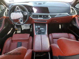 2020 BMW X5 M Competition with VIN 5YMJU0C07L9C91028, listed as a Copart auction lot 63031553 with 0 mi miles. Bid and sale history available at carsss.com. Image 8.