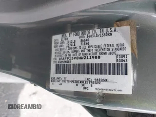 1998 Ford Escort SE с VIN 1FAFP13P0WW211988, выставлен на аукционе IAAI как лот 42414467 с пробегом 108 035 миль миль и . История ставок и продаж доступна на DreamBid. Изображение 9.