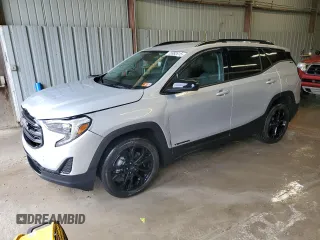 2021 GMC Terrain SLE with VIN 3GKALTEV5ML400876, listed as a Copart auction lot 55982815 with 38,993 mi miles and Salvage title. Bid and sale history available at DreamBid. Image 1.