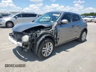 2014 Nissan Juke S with VIN JN8AF5MR8ET451650, listed as a Copart auction lot 60679575 with 59,622 mi miles and Salvage title. Bid and sale history available at DreamBid. Image 1.