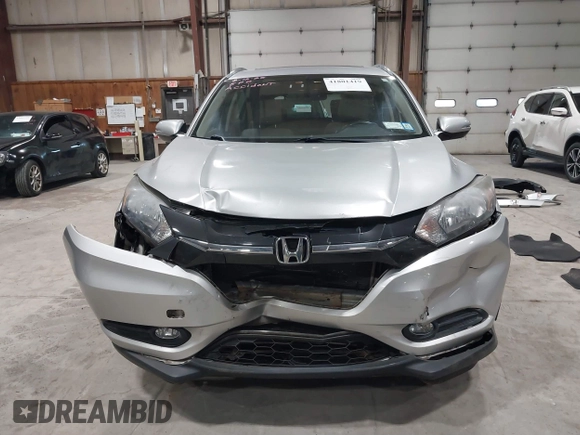 2016 Honda HR-V EX-L w/Navi with VIN 3CZRU6H7XGM711089, listed as a IAAI auction lot 41801419 with 68,983 mi miles. Bid and sale history available at carsss.com. Image 6.