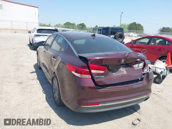 2018 Kia Optima LX with VIN 5XXGT4L39JG259153, listed as a IAAI auction lot 42076003 with 191,321 mi miles and . Bid and sale history available at DreamBid. Image 6.