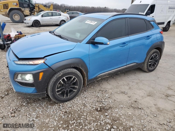 2018 Hyundai Kona Ultimate with VIN KM8K5CA59JU088526, listed as a Copart auction lot 45756415 with 51,756 mi miles and Salvage Title. Bid and sale history available at carsss.com. Image 1.
