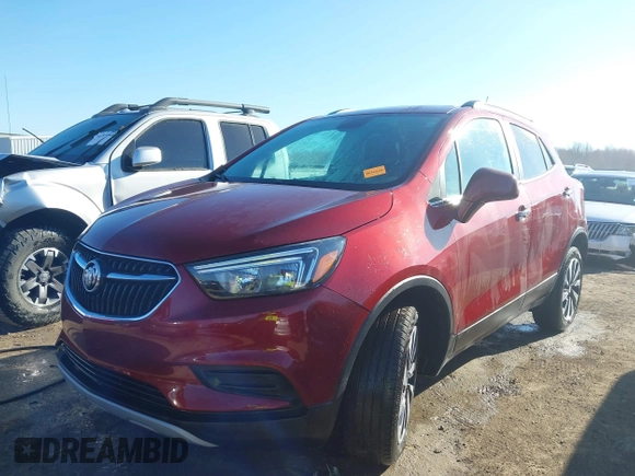 2021 Buick Encore Preferred with VIN KL4CJESB4MB353416, listed as a IAAI auction lot 41867701 with 21,176 mi miles and . Bid and sale history available at carsss.com. Image 17.