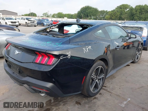 2024 Ford Mustang EcoBoost with VIN 1FA6P8TH0R5136513, listed as a IAAI auction lot 42154861 with 9,281 mi miles and . Bid and sale history available at DreamBid. Image 4.