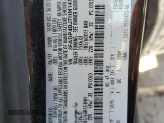 2017 Ford Fiesta SE with VIN 3FADP4BJ7HM147215, listed as a Copart auction lot 46609685 with 119,980 mi miles and Salvage Title. Bid and sale history available at DreamBid. Image 12.