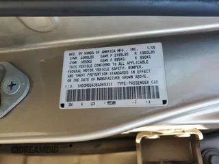 2006 Honda Accord LX с VIN 1HGCM56436A065311, выставлен на аукционе Copart как лот 52353555 с пробегом 254 675 миль миль и Списание • Salvage title. История ставок и продаж доступна на DreamBid. Изображение 13.