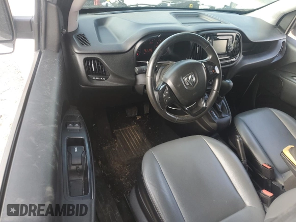 2019 Ram ProMaster City Cargo Tradesman SLT with VIN ZFBHRFBB5K6M01069, listed as a Copart auction lot 54691005 with 121,712 mi miles and Salvage title. Bid and sale history available at DreamBid. Image 8.