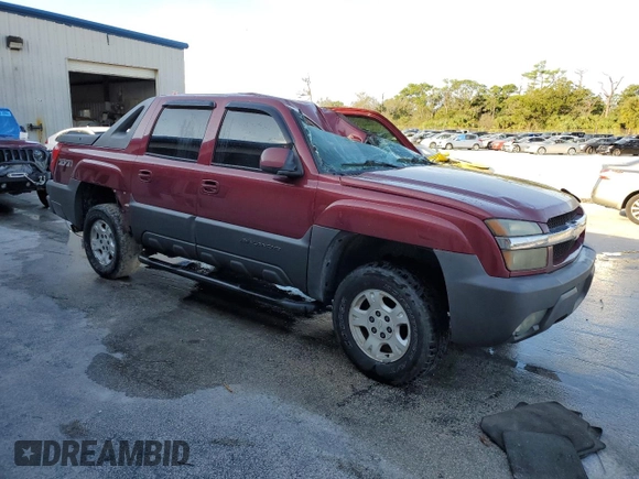 2004 Chevrolet Avalanche Z71 with VIN 3GNEK12T24G203820, listed as a Copart auction lot 76016844 with Not Provided miles and Non Repairable. Bid and sale history available at carsss.com. Image 4.
