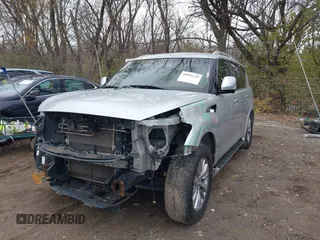 2016 Infiniti QX80 with VIN JN8AZ2NE0G9120708, listed as a IAAI auction lot 40991139 with 129,534 mi miles and . Bid and sale history available at DreamBid. Image 2.