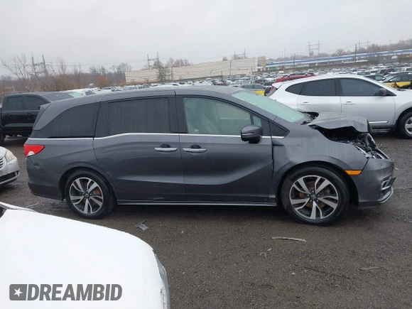 2019 Honda Odyssey Elite with VIN 5FNRL6H91KB048535, listed as a IAAI auction lot 40906579 with 37,322 mi miles and . Bid and sale history available at DreamBid. Image 13.