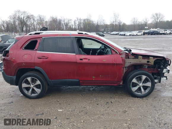 2019 Jeep Cherokee Limited with VIN 1C4PJMDNXKD133952, listed as a IAAI auction lot 41944222 with 75,410 mi miles and . Bid and sale history available at DreamBid. Image 14.