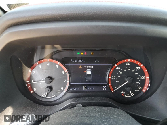 2020 Nissan Titan SL with VIN 1N6AA1ED1LN500028, listed as a Copart auction lot 48961155 with 50,088 mi miles and Salvage title. Bid and sale history available at DreamBid. Image 9.