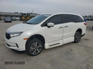 2021 Honda Odyssey Touring с VIN 5FNRL6H83MB041063, выставлен на аукционе Copart как лот 48914835 с пробегом 23 556 миль миль и Списание • Salvage title. История ставок и продаж доступна на DreamBid. Изображение 1.