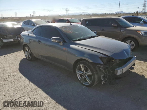 2012 Lexus IS 250 C with VIN JTHFF2C20C2525035, listed as a Copart auction lot 88471305 with 68,514 mi miles and Salvage title. Bid and sale history available at DreamBid. Image 4.