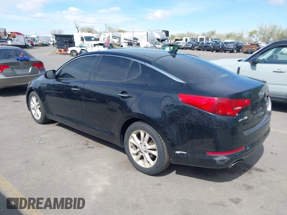 2013 Kia Optima EX with VIN 5XXGN4A79DG174558, listed as a IAAI auction lot 42078646 with 163,161 mi miles. Bid and sale history available at carsss.com. Image 3.