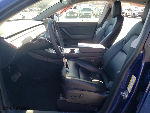 2022 Tesla Model Y Long Range with VIN 7SAYGAEE1NF365744, listed as a Copart auction lot 46280125 with 78,545 mi miles and Salvage Title. Bid and sale history available at carsss.com. Image 7.