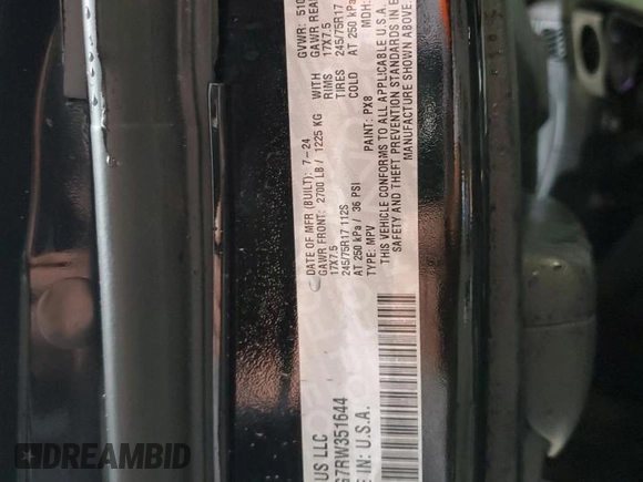 2024 Jeep Wrangler Sport S z VIN 1C4PJXAG7RW351644, wystawiony jako Copart lot #56112305 z przebiegiem 16 484 mil mil oraz Szkoda całkowita • Salvage title. Historia ofert i sprzedaży dostępna na DreamBid. Obrazek 12.