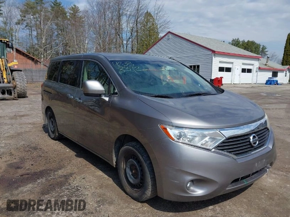 2012 Nissan Quest SL with VIN JN8AE2KP1C9032424, listed as a IAAI auction lot 42038372 with 205,530 mi miles. Bid and sale history available at carsss.com. Image 1.