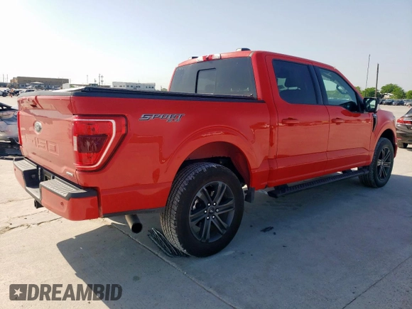 2022 Ford F-150 XL with VIN 1FTEW1EP9NKD83562, listed as a Copart auction lot 52872345 with 26,482 mi miles and Salvage title. Bid and sale history available at DreamBid. Image 3.
