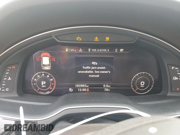 2017 Audi Q7 Premium Plus with VIN WA1LAAF73HD032248, listed as a Copart auction lot 51602595 with 103,965 mi miles and Salvage Title. Bid and sale history available at carsss.com. Image 9.