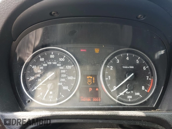 2012 BMW 3 Series 335i with VIN WBADX7C54CE744184, listed as a Copart auction lot 64192295 with 140,184 mi miles and Clean title. Bid and sale history available at DreamBid. Image 9.