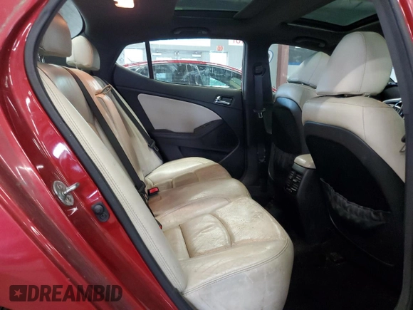 2013 Kia Optima SX with VIN 5XXGR4A65DG121755, listed as a Copart auction lot 63550165 with 231,156 mi miles and Clean title. Bid and sale history available at DreamBid. Image 10.