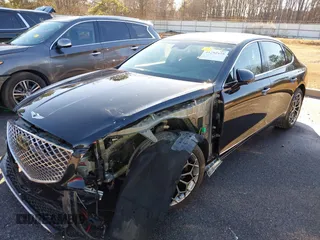 2021 Genesis G80 2.5T with VIN KMTGB4SC0MU047486, listed as a IAAI auction lot 41292975 with 53,196 mi miles and . Bid and sale history available at DreamBid. Image 6.