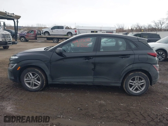 2022 Hyundai Kona SE with VIN KM8K2CABXNU872332, listed as a IAAI auction lot 41477508 with 23,467 mi miles. Bid and sale history available at carsss.com. Image 15.