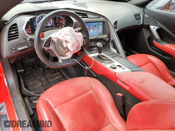 2017 Chevrolet Corvette Z51 2LT with VIN 1G1YK3D72H5121674, listed as a Copart auction lot 53059704 with 27,634 mi miles. Bid and sale history available at carsss.com. Image 8.