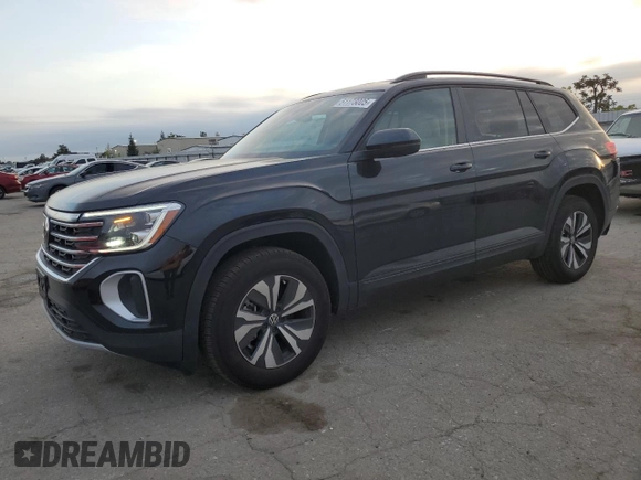 2025 Volkswagen Atlas SE with VIN 1V2DR2CA8SC523693, listed as a Copart auction lot 51173005 with 3,988 mi miles and Salvage title. Bid and sale history available at DreamBid. Image 1.