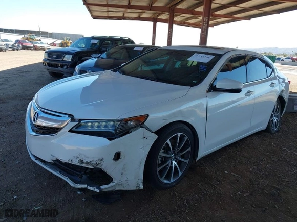 2017 Acura TLX V6 w/Technology Pkg with VIN 19UUB2F58HA003553, listed as a IAAI auction lot 41831368 with 116,065 mi miles. Bid and sale history available at carsss.com. Image 6.