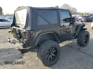 2017 Jeep Wrangler Sport with VIN 1C4GJWAG9HL576707, listed as a Copart auction lot 43285955 with 113,692 mi miles and Salvage Title. Bid and sale history available at DreamBid. Image 3.