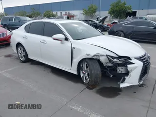 2016 Lexus GS 350 with VIN JTHBZ1BLXGA002689, listed as a IAAI auction lot 41555272 with 91,781 mi miles. Bid and sale history available at carsss.com. Image 1.