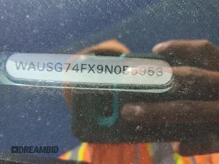 2009 Audi A6 Premium Plus z VIN WAUSG74FX9N055953, wystawiony jako Copart lot #56008245 z przebiegiem 181 368 mil mil oraz Szkoda całkowita • Salvage title. Historia ofert i sprzedaży dostępna na DreamBid. Obrazek 13.