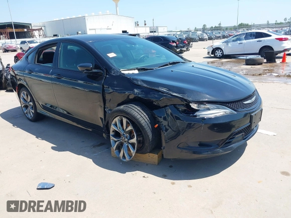 2015 Chrysler 200 S with VIN 1C3CCCBG6FN570407, listed as a IAAI auction lot 41958314 with 155,938 mi miles and . Bid and sale history available at carsss.com. Image 1.
