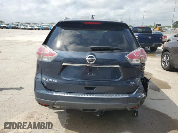 2016 Nissan Rogue SL with VIN 5N1AT2MT3GC828608, listed as a Copart auction lot 51308295 with 141,451 mi miles and Salvage Title. Bid and sale history available at DreamBid. Image 6.
