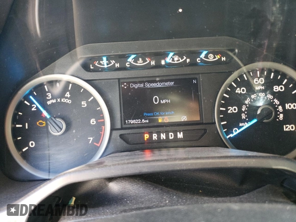 2017 Ford F-150 XL with VIN 1FTEW1EG3HKC05022, listed as a Copart auction lot 48561915 with 179,522 mi miles and Salvage Title. Bid and sale history available at carsss.com. Image 9.