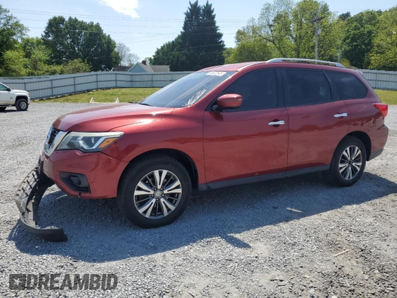 2017 Nissan Pathfinder Platinum with VIN 5N1DR2MN3HC688574, listed as a Copart auction lot 53822545 with 224,239 mi miles and Clean Title. Bid and sale history available at carsss.com. Image 1.