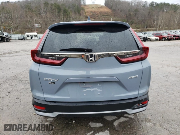 2022 Honda CR-V EX with VIN 5J6RW2H58NA002057, listed as a Copart auction lot 67892662 with 8,165 mi miles. Bid and sale history available at carsss.com. Image 6.