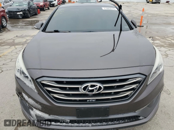 2015 Hyundai Sonata Sport with VIN 5NPE34AB4FH222623, listed as a Copart auction lot 47863515 with 132,317 mi miles and Salvage Title. Bid and sale history available at carsss.com. Image 13.