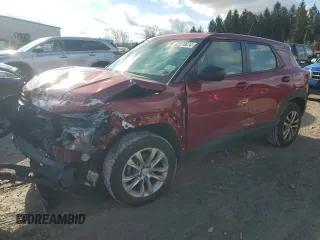 2021 Chevrolet TrailBlazer LS with VIN KL79MNSL0MB123823, listed as a Copart auction lot 82370674 with 48,229 mi miles and Salvage Title. Bid and sale history available at carsss.com. Image 1.
