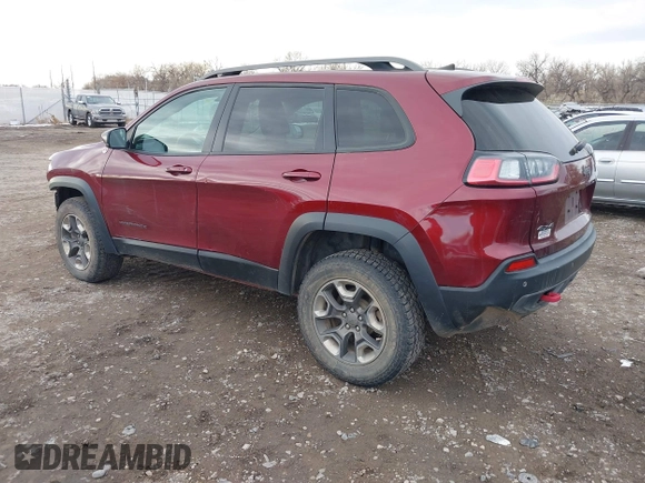 2019 Jeep Cherokee Trailhawk Elite with VIN 1C4PJMBX3KD483704, listed as a IAAI auction lot 40994848 with 176,770 mi miles. Bid and sale history available at carsss.com. Image 3.