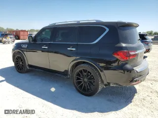 2019 Infiniti QX80 LUXE with VIN JN8AZ2NF5K9682220, listed as a Copart auction lot 48573945 with 41,047 mi miles and Salvage Title. Bid and sale history available at carsss.com. Image 2.